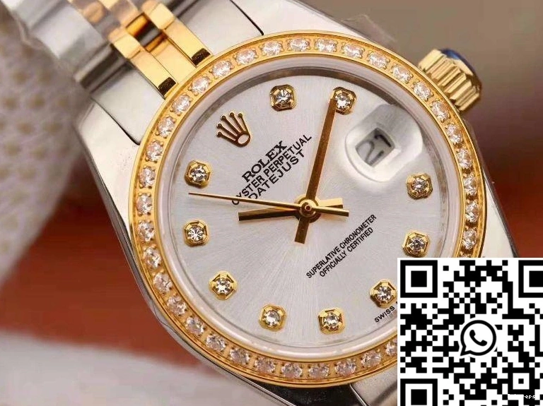 18K Rolex Gold Silver Datejust Lady FastDry Yellow 869 28MM Dial 0717